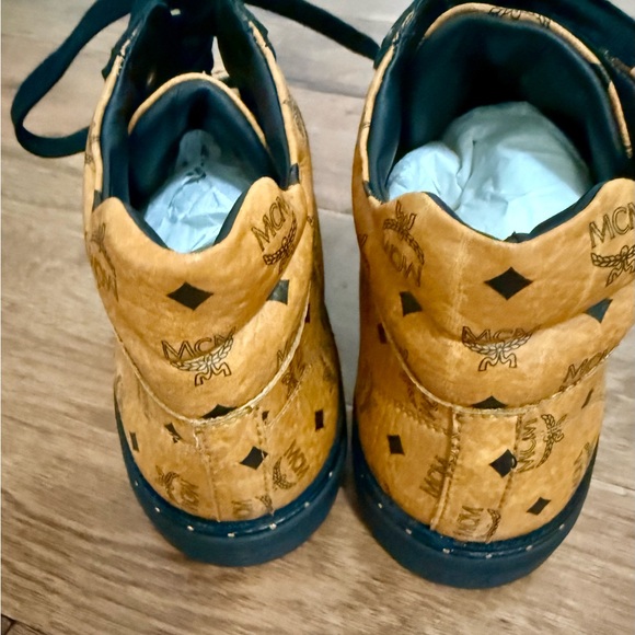 MCM High-Top Sneakers in Black and Brown - Picture 5 of 10
